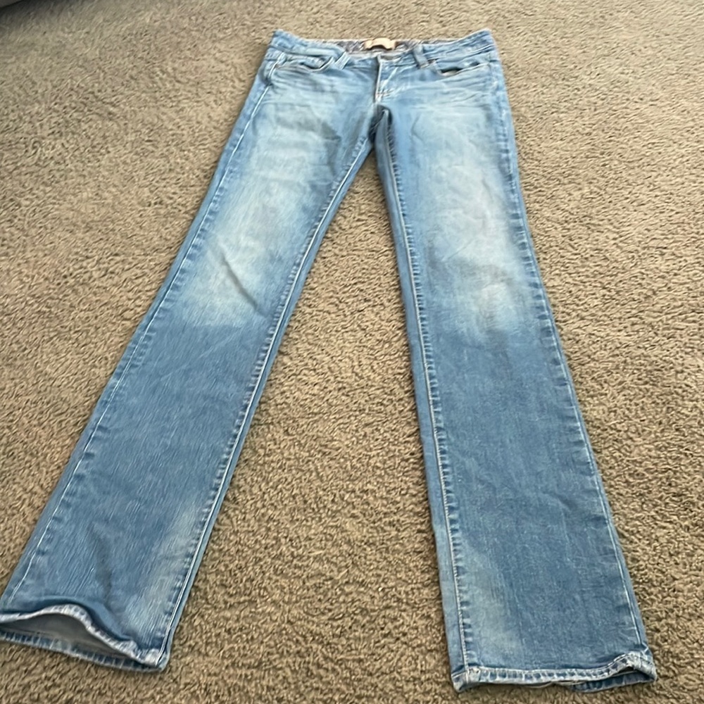 Paige straight leg low rise jeans size 27